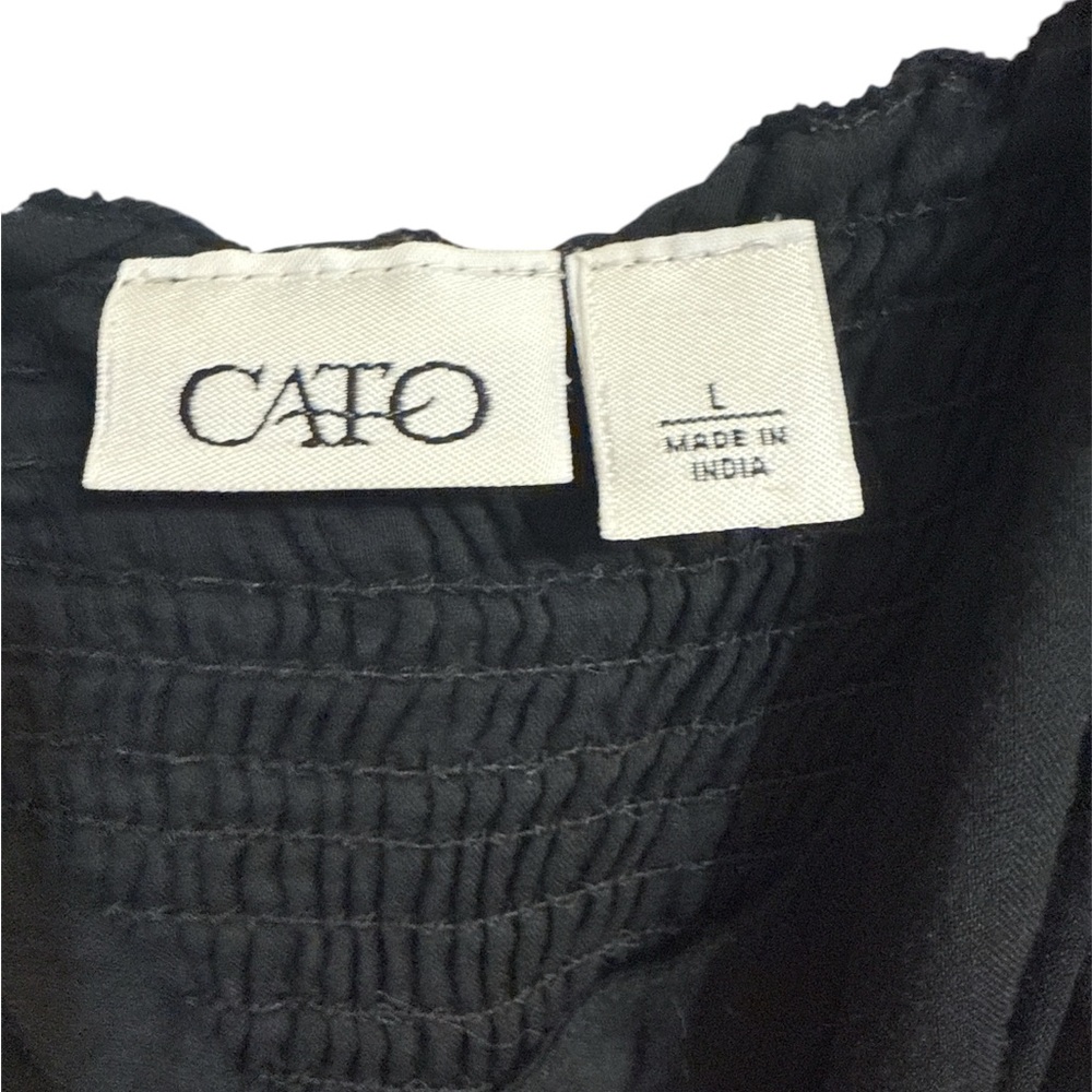 Cato Elegant Black Midi Dress - Picture 2 of 3